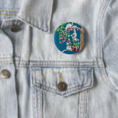 クリスマスのポッサム 缶バッジ (インサイチュ)