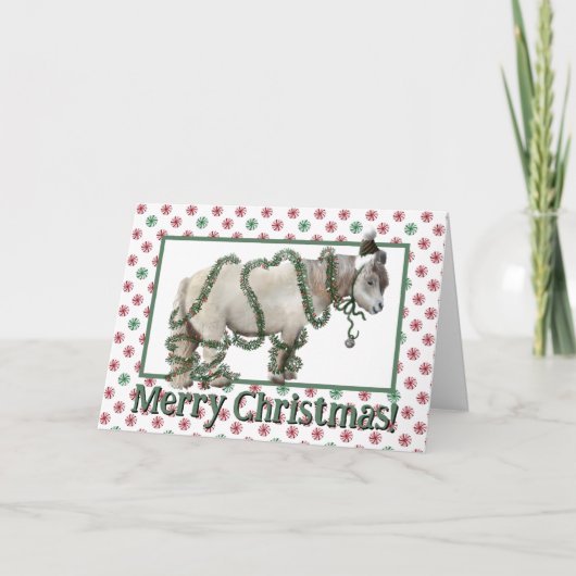 クリスマスのポニー カード (正面)
