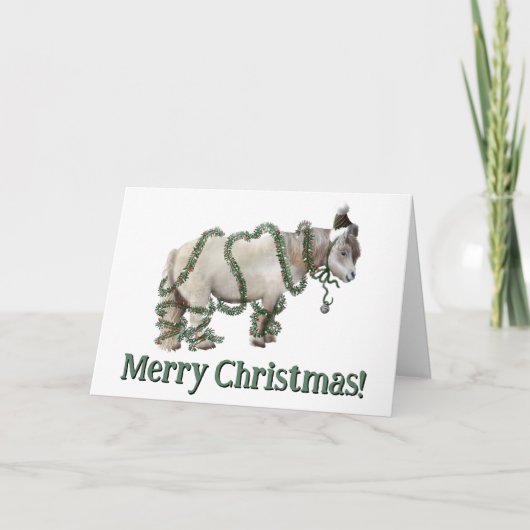 クリスマスのポニー カード (正面)