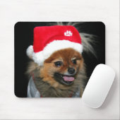 クリスマスのポメラニア犬のマウスパッド マウスパッド (マウス)