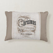 クリスマスのポルカの枕 アクセントクッション (裏面)