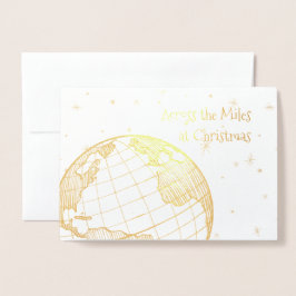 クリスマスのマイルを渡って 箔カード