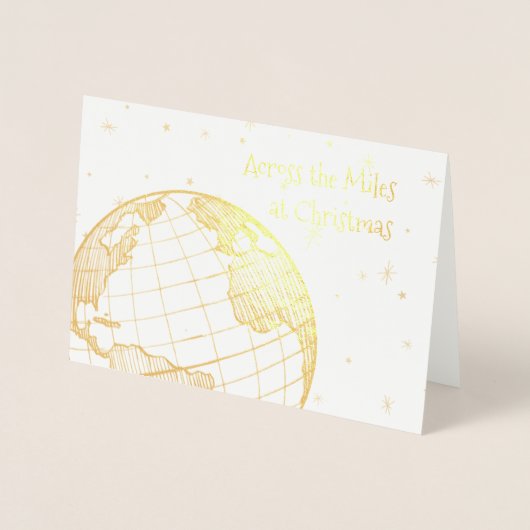 クリスマスのマイルを渡って 箔カード (正面)