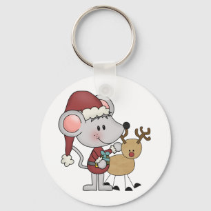 クリスマスのマウス キーホルダー