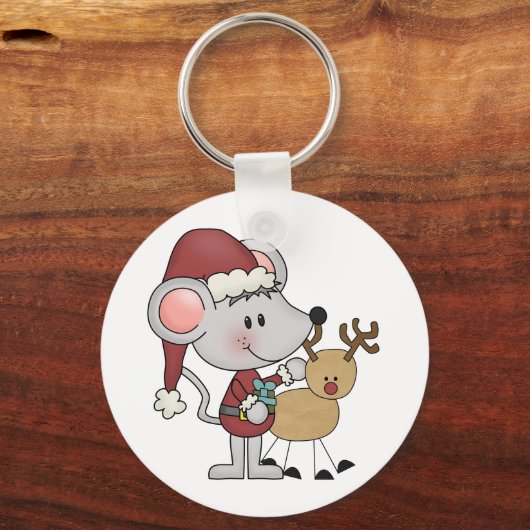 クリスマスのマウス キーホルダー (正面)