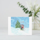 クリスマスのマウス シーズンポストカード (スタンド正面)