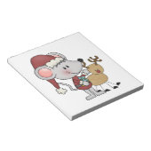 クリスマスのマウス ノートパッド (アングル)