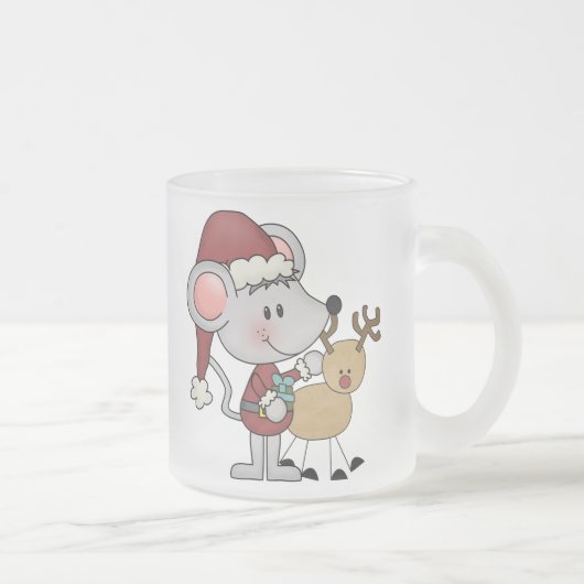 クリスマスのマウス フロストグラスマグカップ (右)