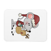 クリスマスのマウス マグネット (横)