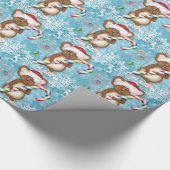 クリスマスのマウス ラッピングペーパー (角)