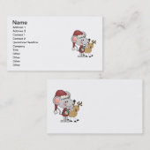 クリスマスのマウス 名刺 (正面/裏面)