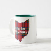クリスマスのマグのために家オハイオ州- ツートーンマグカップ (正面左)