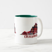 クリスマスのマグのために家ヴァージニア- ツートーンマグカップ (正面右)