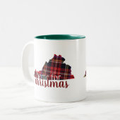 クリスマスのマグのために家ヴァージニア- ツートーンマグカップ (正面左)