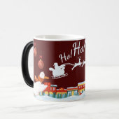 クリスマスのマグカップと村、ゴス、サンタ モーフィングマグカップ (正面左)