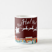 クリスマスのマグカップと村、ゴス、サンタ モーフィングマグカップ (中央)