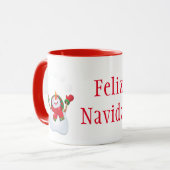 クリスマスのマグ雪だるまFeliz Navidad マグカップ (正面左)