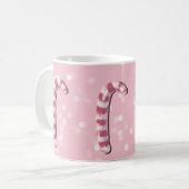 クリスマスのマグ-キャンディ・ケーン コーヒーマグカップ (正面左)