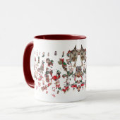 クリスマスのマグ マグカップ (正面左)