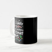 クリスマスのマッチング家族嫌いな人 コーヒーマグカップ (正面左)
