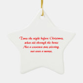 クリスマスのマットのオーナメント セラミックオーナメント (裏面)