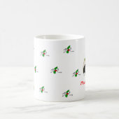 クリスマスのマットのコーヒー・マグ コーヒーマグカップ (中央)