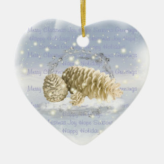 クリスマスのマツ円錐形のオーナメント セラミックオーナメント