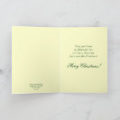 クリスマスのマツ円錐形カード シーズンカード (内部)