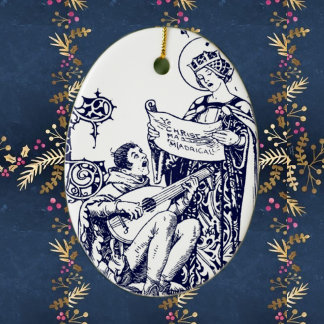 クリスマスのマドリガル セラミックオーナメント