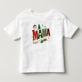 クリスマスのママ、サンタの奥さん トドラーTシャツ