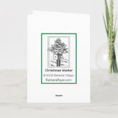 クリスマスのマーカー シーズンカード (裏面)