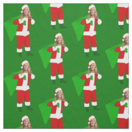 クリスマスのマージョリー・テイラー・グリーン サンタクロース ファブリック