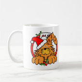 クリスマスのマーマレード猫 コーヒーマグカップ (左)