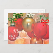 クリスマスのミスタントーとボーブル シーズンポストカード (正面/裏面)