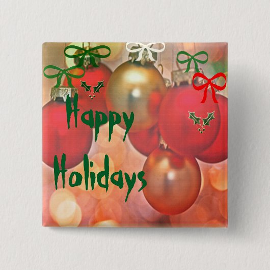 クリスマスのミスタントーとボーブル 缶バッジ (正面)