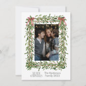 クリスマスのミスタントーのトレリス写真 シーズンカード (正面)