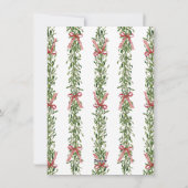 クリスマスのミスタントーのトレリス写真 シーズンカード (裏面)