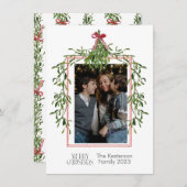 クリスマスのミスタントーのトレリス写真 シーズンカード (正面/裏面)