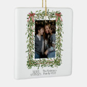 クリスマスのミスタントーのトレリス写真 セラミックオーナメント (右)