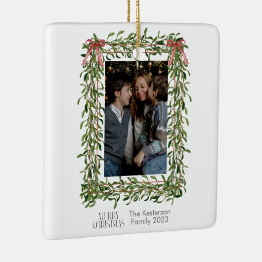 クリスマスのミスタントーのトレリス写真 セラミックオーナメント (右)