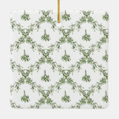 クリスマスのミスタントーのトレリス写真 セラミックオーナメント (裏面)