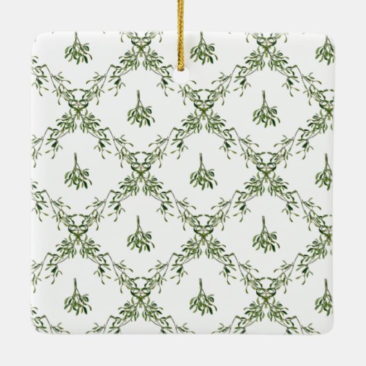 クリスマスのミスタントーのトレリス写真 セラミックオーナメント (裏面)