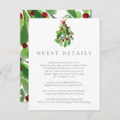 クリスマスのミスルートのゲスト情報 エンクロージャーカード (正面/裏面)