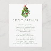 クリスマスのミスルートのゲスト情報 エンクロージャーカード (正面)