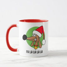 クリスマスのミニチュアダックスフンド
