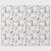 クリスマスのミニマリストパターン ラッピングペーパー (フラット)