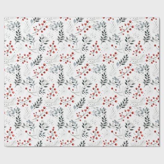 クリスマスのミニマリストパターン ラッピングペーパー (フラット)