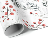 クリスマスのミニマリストパターン ラッピングペーパー (ロールコーナー)