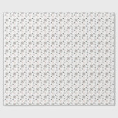 クリスマスのミニマリスト水の色ピンク&グレー ラッピングペーパー (フラット)