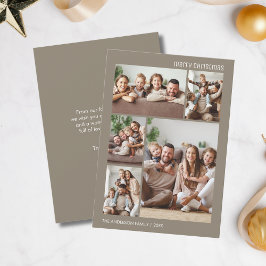 クリスマスのミニマリスト5フォトコラージファミリートープ シーズンカード